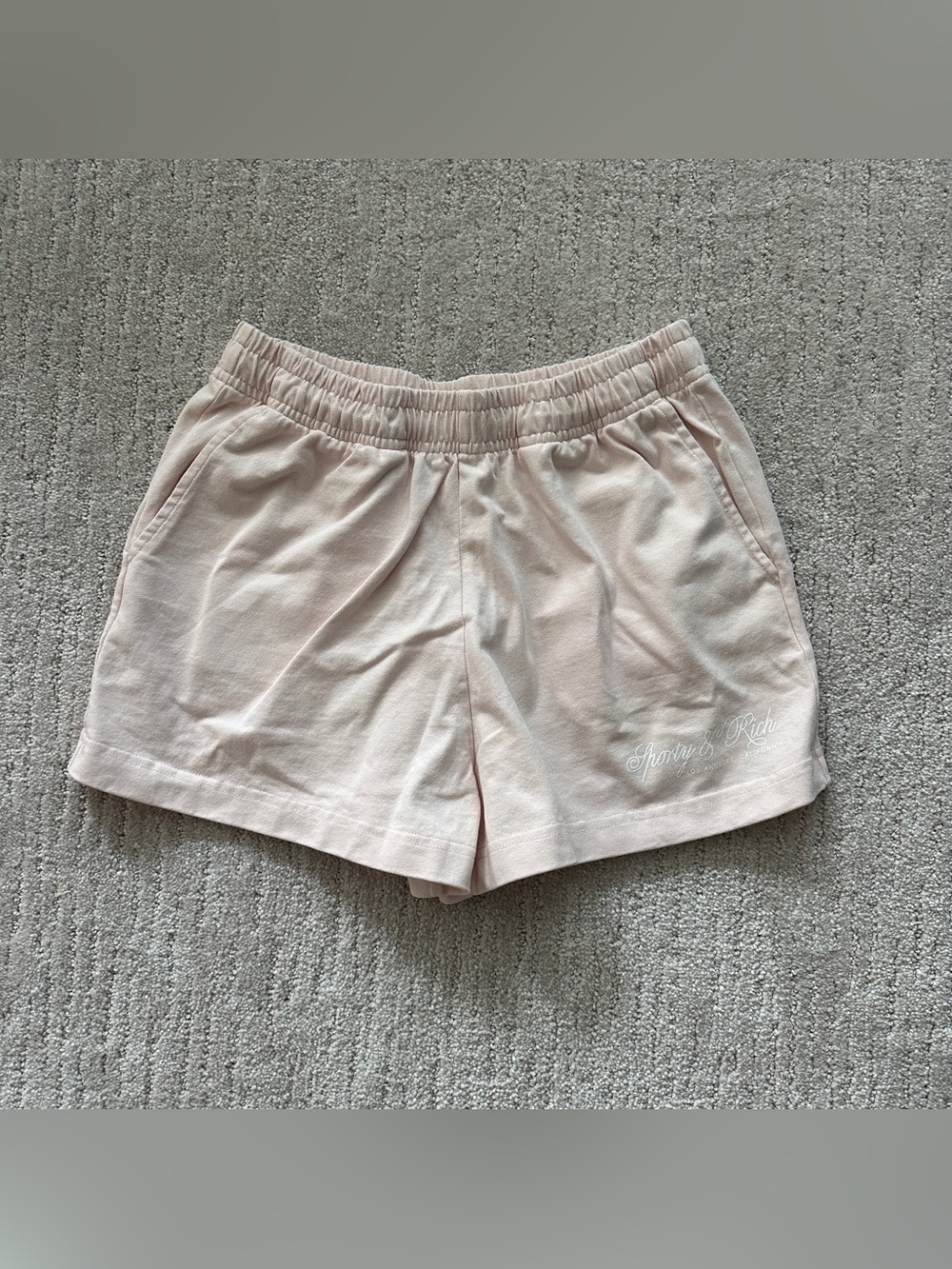 Sporty & Rich International Disco Shorts Pink